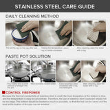 NNEAGS Food Steamer 28cm 304 Top Grade Stainless Steel 2 Tiers