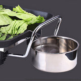 NNEAGS 2X Electric Steamboat Asian Hot Pot Soup Maker Fondue Teppanyaki Hotpot Grill