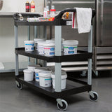 NNEAGS 2X 3 Tier Food Trolley Food Waste Cart Food Utility Mechanic Kitchen Large