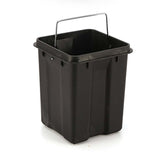 NNEAGS 4X 6L Foot Pedal Stainless Steel Rubbish Recycling Garbage Waste Trash Bin Square White