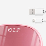 NNEAGS 180kg Digital LCD Fitness Electronic Bathroom Body Weighing Scale Old Rose