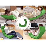 NNEAGS Foldable Tatami Floor Sofa Bed Meditation Lounge Chair Recliner Lazy Couch Green