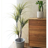 NNEAGS 145cm Green Artificial Indoor Dragon Blood Tree Fake Plant Decorative