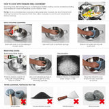 NNEAGS 26cm Stainless Steel Saucepan Sauce pan with Glass Lid and Helper Handle Triple Ply Base Cookware