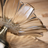 NNEAGS Bronze Tulip Crystal Glass Fruit Bowl Candy Holder Countertop Dessert Serving Basket Decor