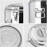 NNEAGS 35L Stainless Steel Insulated Stock Pot Dispenser Hot & Cold Beverage Container