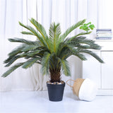 NNEAGS 155cm Artificial Indoor Cycas Revoluta Cycad Sago Palm Fake Decoration Tree Pot Plant