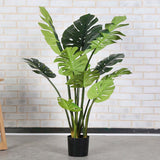 NNEAGS 113cm Artificial Indoor Potted Turtle Back Fake Decoration Tree Flower Pot Plant