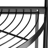 NNEAGS 4 Tier Steel Triangular  Corner Stand Multi-Functional Shelves Portable Storage Organizer