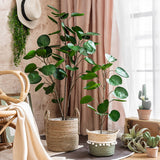NNEAGS 95cm Green Artificial Indoor Pocket Money Tree Fake Plant Simulation Decorative