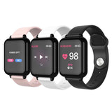 NNEAGS 2X Waterproof Fitness Smart Wrist Watch Heart Rate Monitor Tracker Black