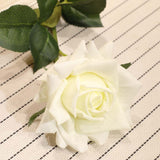 NNEAGS 85cm Green Glass Tall Floor Vase and 12pcs White Artificial Fake Flower Set