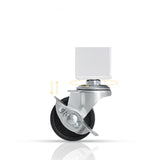 NNEAGS 5 Tier Steel White Foldable Kitchen Cart Multi-Functional Shelves Portable Storage Organizer with Wheels