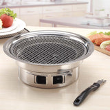 NNEAGS BBQ Grill Stainless Steel Portable Smokeless Charcoal Grill Home Outdoor Camping