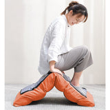 NNEAGS Lounge Floor Recliner Adjustable Lazy Sofa Bed Folding Game Chair Orange