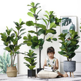 NNEAGS 4X 120cm Green Artificial Indoor Qin Yerong Tree Fake Plant Simulation Decorative