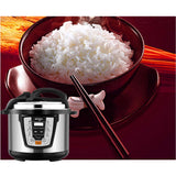 NNEAGS Electric Stainless Steel Pressure Cooker 12L 1600W Multicooker 16