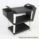 NNEAGS 2X Large Food Trolley Utility Cart Waste Storage Bin