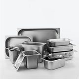 NNEAGS 4X GN Pan Full Size 1/3 GN Pan 15cm Deep Stainless Steel Tray