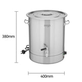 NNEAGS 33L Stainless Steel URN Water Boiler  2200W