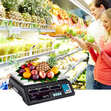 NNEAGS 2x Digital Kitchen Scales Shop Electronic Weight Scale Food 40kg/5g