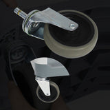 NNEAGS 2X 3 Tier Food Trolley Food Waste Cart w/ 2 Bin Food Utility Kitchen Large