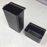 NNEAGS 2X Food Trolley Large & Small Utility Cart Waste Storage Bin
