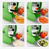 NNEAGS 2X Manual Vegetable Fruit Slicer Kitchen Cutter Machine Green