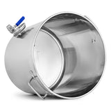NNEAGS Stainless Steel 33L No Lid Brewery Pot With Beer Valve 35*35cm