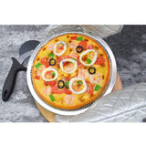 NNEAGS 2X 12-inch Round Seamless Aluminium Nonstick Grade Pizza Screen Baking Pan