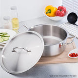 NNEAGS Stock Pot 83L Top Grade Thick Stainless Steel Stockpot 18/10 Without Lid