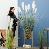 NNEAGS 110cm Artificial Indoor Potted Reed Bulrush Grass Tree Fake Plant Simulation Decorative