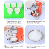 NNEAGS 2X Electric Ice Shaver Crusher Slicer Machine Smoothie Maker