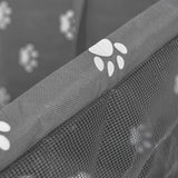 NNEAGS Waterproof Pet Booster Car Seat Breathable Mesh Safety Travel Portable Dog Carrier Bag Grey