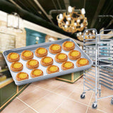 NNEAGS Trolley 16 Tier Stainless Steel with Aluminum Baking Pan Cooking Tray for Bakers