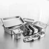 NNEAGS 4X GN Pan Full Size 1/3 GN Pan 15cm Deep Stainless Steel Tray