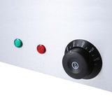 NNEAGS 2X Stainless Steel 3 X 1/2 GN Pan Electric Bain-Marie Food Warmer with Lid