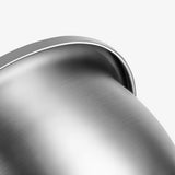 NNEAGS 3Pcs Deepen Polished Stainless Steel Stackable Baking Washing Mixing Bowls Set Food Storage Basin