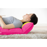 NNEAGS 4X Foldable Tatami Floor Sofa Bed Meditation Lounge Chair Recliner Lazy Couch Pink