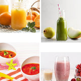 NNEAGS 2X Portable Mini USB Rechargeable Handheld Juice Extractor Fruit Mixer Juicer White