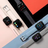 NNEAGS 2X Waterproof Fitness Smart Wrist Watch Heart Rate Monitor Tracker P8 Black