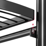 NNEAGS 4 Tier Steel Triangular  Corner Stand Multi-Functional Shelves Portable Storage Organizer