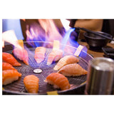 NNEAGS Portable Korean BBQ Butane Gas Stove Stone Grill Plate Non Stick Coated Round