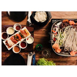 NNEAGS Portable Korean BBQ Butane Gas Stove Stone Grill Plate Non Stick Coated Square