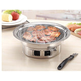 NNEAGS 2X BBQ Grill Stainless Steel Portable Smokeless Charcoal Grill Home Outdoor Camping