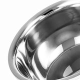 NNEAGS 3Pcs Deepen Polished Stainless Steel Stackable Baking Washing Mixing Bowls Set Food Storage Basin