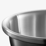 NNEAGS 3Pcs Deepen Matte Stainless Steel Stackable Baking Washing Mixing Bowls Set Food Storage Basin