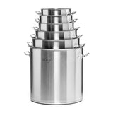 NNEAGS 14L Wide Stock Pot  and 50L Tall Top Grade Thick Stainless Steel Stockpot 18/10