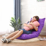 NNEAGS 4X Lounge Floor Recliner Adjustable Lazy Sofa Bed Folding Game Chair Purple