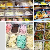 NNEAGS GN Pan Full Size 1/2 GN Pan 10cm Deep Stainless Steel Tray